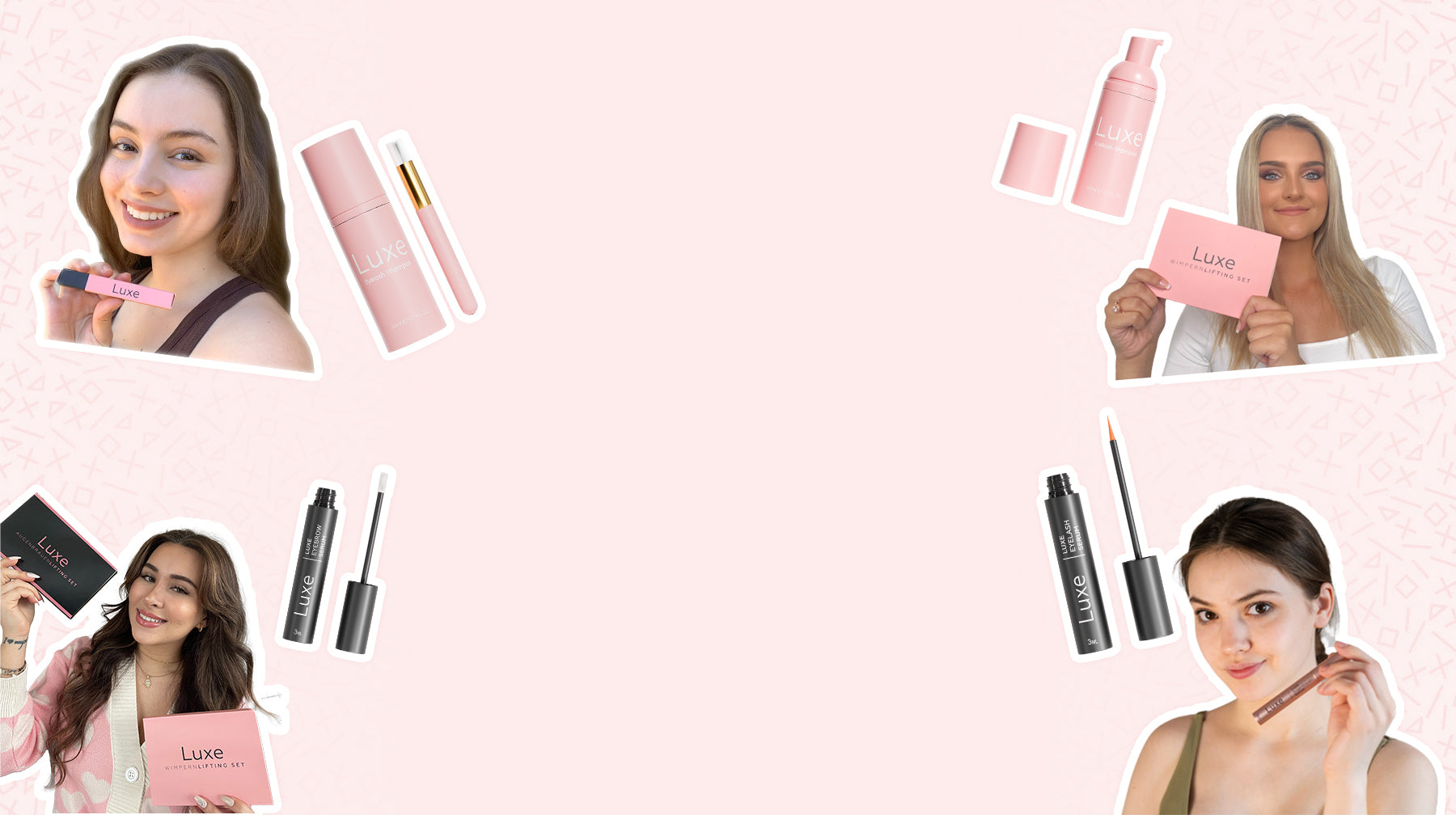 collage de cosmétiques de luxe