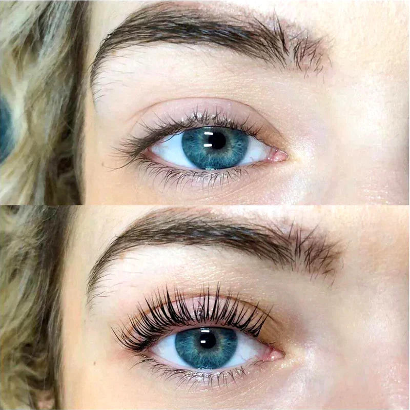 lamination des cils avant et après