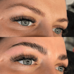 lamination des sourcils de luxe avant et après