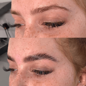 kit de lamination des sourcils de luxe avant et après