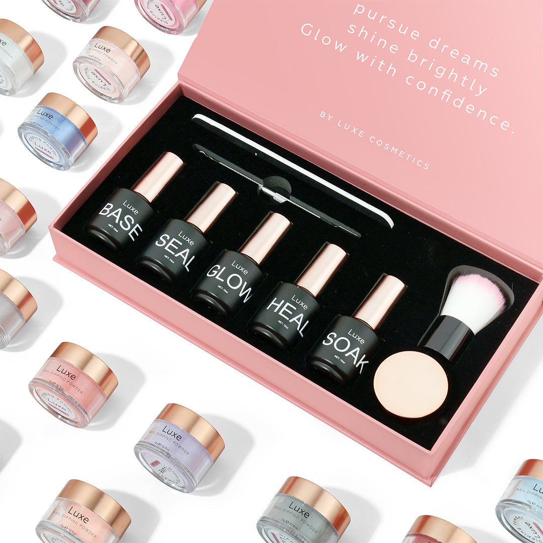 kit de poudre à tremper de luxe pour ongles
