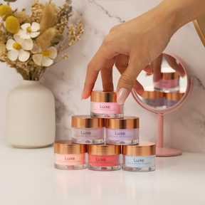 Options de couleur de poudre à tremper pour ongles de luxe
