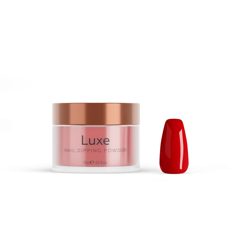 Poudre dip pour ongles rouge pur
